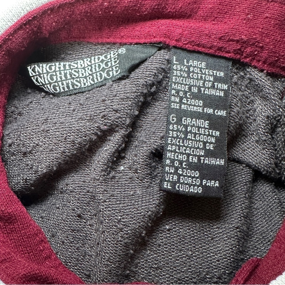 Men's Colorblock Polo Shirt - Black, White, Gray, and Burgundy - Picture 7 of 7